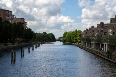 Amsterdam Beltbrug 'dan Görünüm Hollanda 20-6-2020