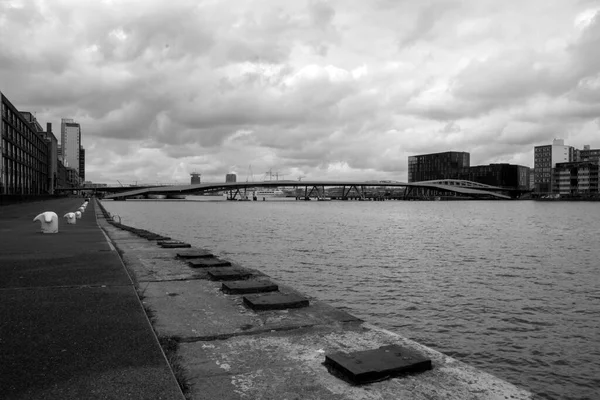 Ponte Jan Schaeferbrug Amsterdã Países Baixos Abril 2020 — Fotografia de Stock