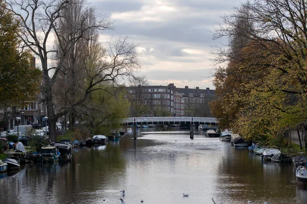 View Ernst Cahn Alfred Kohnbrug Bridge Amsterdam Pays Bas 2020 — Photo