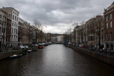 Amsterdam 'daki Herengracht' a Bakınız Hollanda 20-2-2020