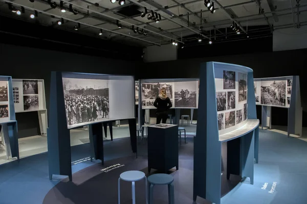 Exposición Fotográfica Museo Del Holocausto Ámsterdam 2019 — Foto de Stock