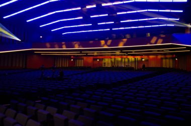 Amsterdam rai kompleksi, Hollanda 2019 Dünya Perakende Kongresi 'ndeki konferans odasında.