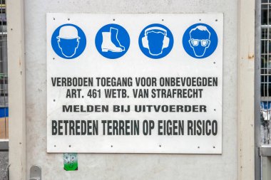 Amsterdam 'daki Güvenlik Billboard' u Hollanda 2019