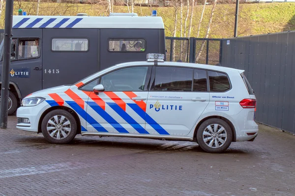 Auto Della Polizia Amsterdam Paesi Bassi 2019 — Foto Stock