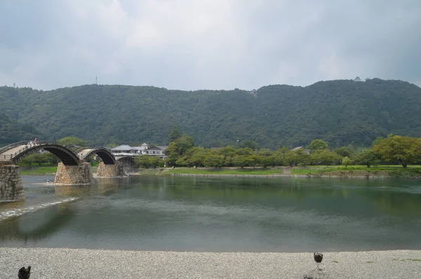 Famoso Puente Kintai Iwakuni Japón 2015 —  Fotos de Stock