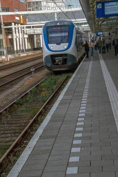 Tågstationen Amesfoort Nederländerna 2018 — Stockfoto