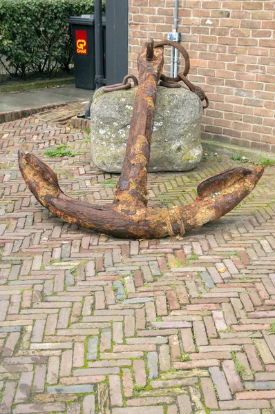 Old Rusty Anchor Willemsoord Complex Den Helder Netherlands 2019 — 스톡 사진