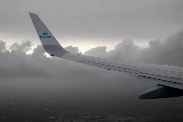 Klm Wing Manchester England 2021 — 图库照片