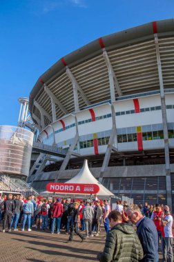 Amsterdam 'da gençler. Hollanda 2018. Maç 19-9-2018 Amsterdam Areana Futbol Stadyumu 'nda oynanacak..