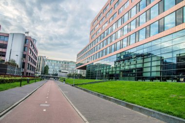 Bisiklet Yolu 'na bak Amsterdam' da Hoekenrode Hollanda 2018