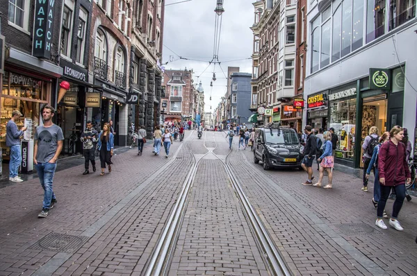 Leidsestraat Street Amsterdam Netherlands 2018 — Stock fotografie