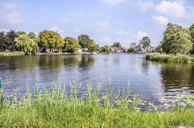 Het Havenrak Gölü Amsterdam 'da Hollanda 2018