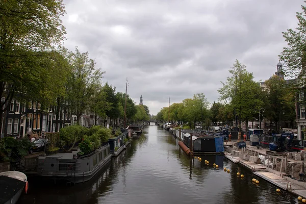 View Prinsensluis Bridge Amsterdam Netherlands 2021 — Stock Photo, Image