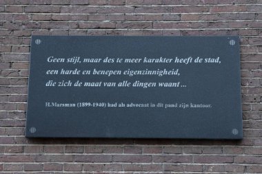 Billboard Living House From The Writer H Marsman At Utrecht The Netherlands 27-12-2019