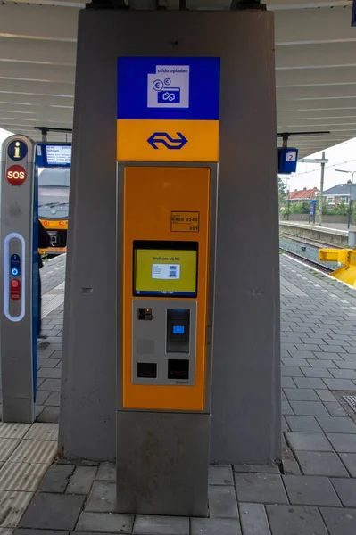 Máquina Carga Una Estación Tren Den Helder Países Bajos 2019 — Foto de Stock