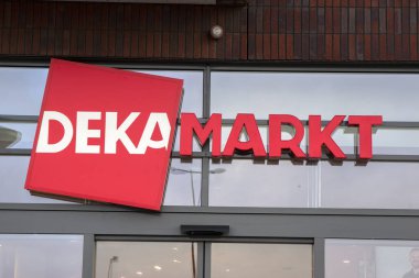 Amsterdam 'daki Dekamarkt Süpermarketi Hollanda 21-1-2022