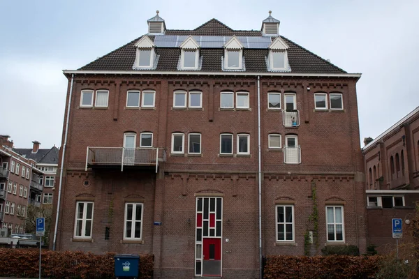 Historical House Nirwanana Street Amsterdam 네덜란드 2022 — 스톡 사진