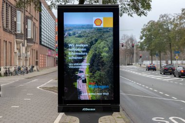 Amsterdam 'da Billboard Deniz Kabuğu Hollanda 9-12-2021