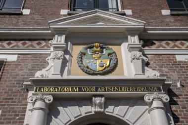 Süsleme Eski Laboratuvarı Voor Artsenijbereidkunde Amsterdam Hollanda 1-4-2019