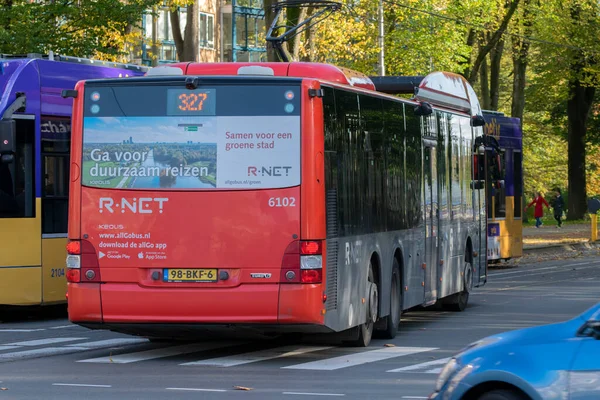 Backside Bus 327 Amsterdam Pays Bas 2021 — Photo