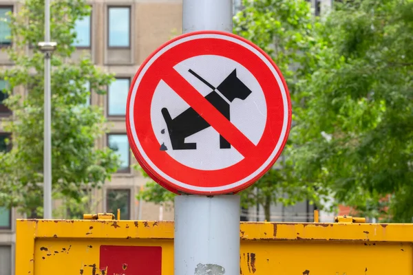 Funny Forbidden Dogs Poop Premslahuis Amsterdam Holandia 2021 — Zdjęcie stockowe