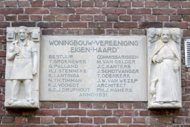 Süsleme: Woningbouw-Vereeniging Eigen-Haard Amsterdam Hollanda 19-9-2021