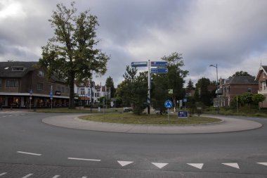 Bilthoven 'daki Yuvarlak Sokak Hollanda 25-9-2020