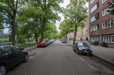 Valentijnkade Kanalı Amsterdam Hollanda 18-6-2020