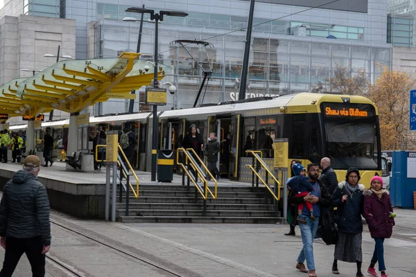 Tram Het Wisselplein Amsterdam 2019 — Stockfoto