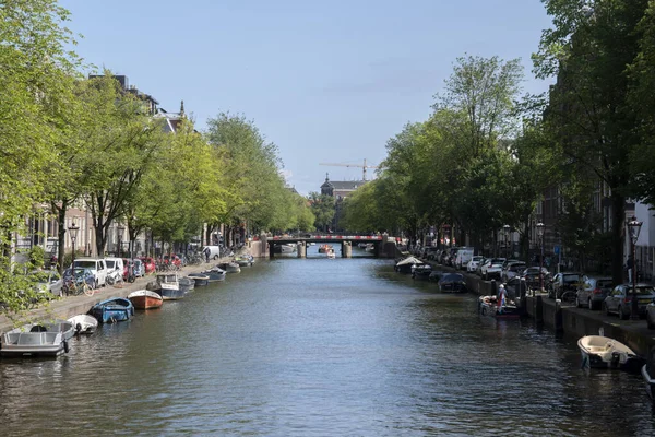 View Walenweeshuissluis Bridge Amsterdam Paesi Bassi 2021 — Foto Stock