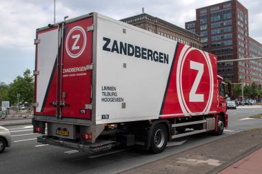 Zandbergen Şirketi Kamyonu Amsterdam 'da Hollanda 21-7-2021