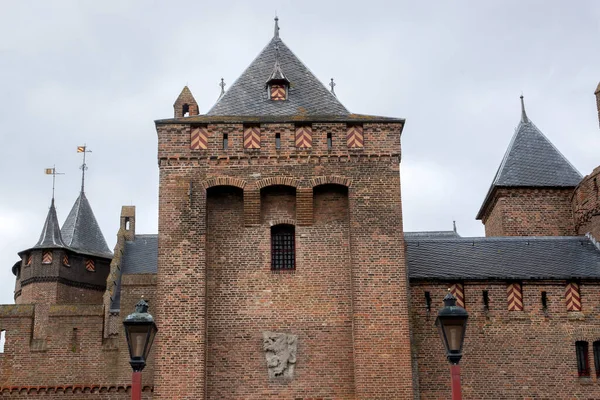 Bovenste Deel Van Entree Kasteel Muiderslot Muiden 2021 — Stockfoto