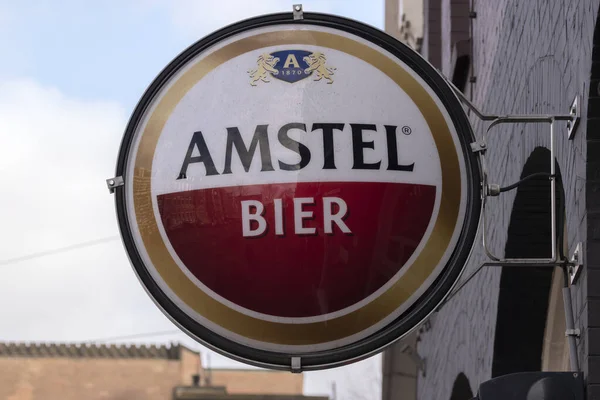 Billboard Amstel Beer Amsterdam Nederländerna 2022 — Stockfoto