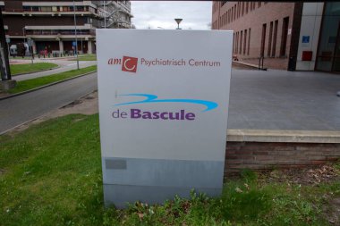 Billboard AMC Psikiyatri Merkezi Amsterdam 'da. Hollanda 20-3-2020