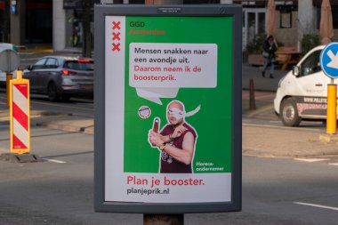 GGD 'den reklam panosu Amsterdam' da 28-1-2022 'lik bir destekçi alın.