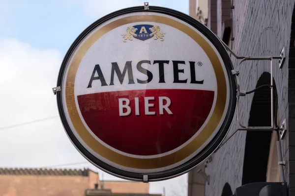 Billboard Amstel Beer Amsterdam Netherlands 2022 — Stock Photo, Image