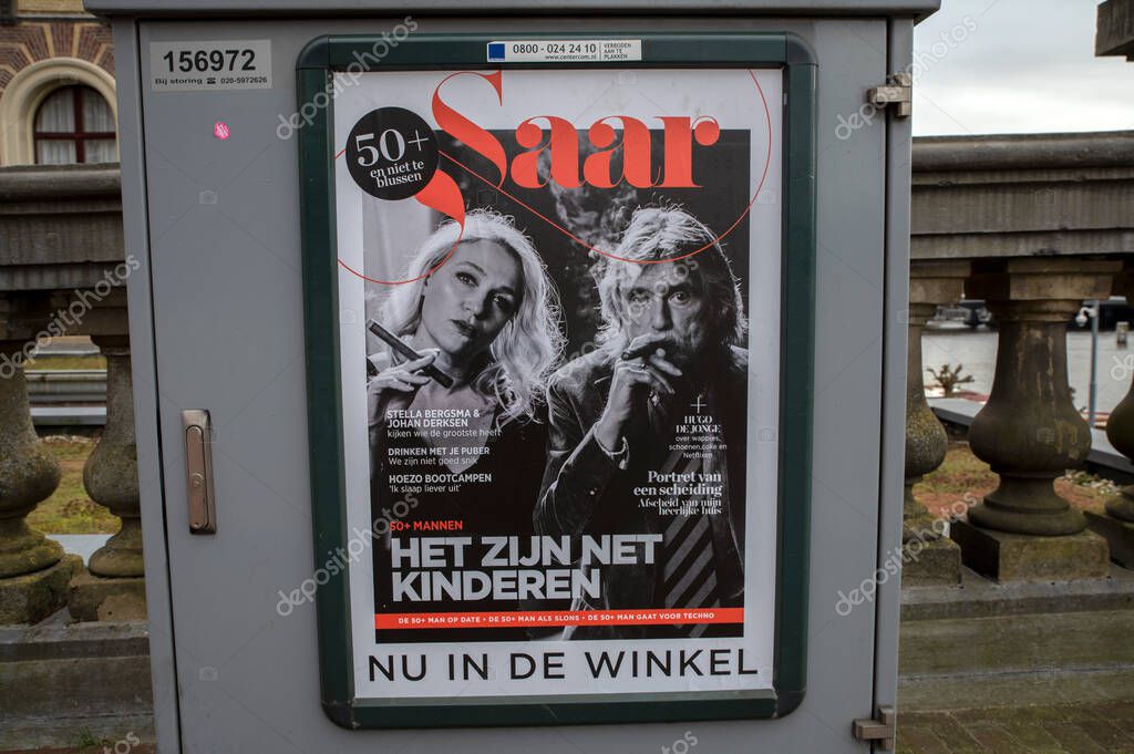 Billboard Now In The Stores Saar Magazine At Amsterdam The Netherlands 8-2-2022