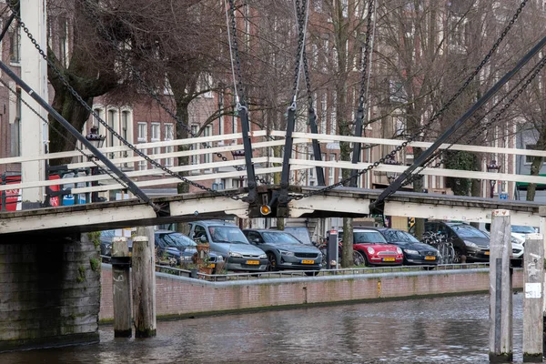 Detail Walter Suskindbrug Bridge Amsterdam Netherlands 2022 — Stock fotografie