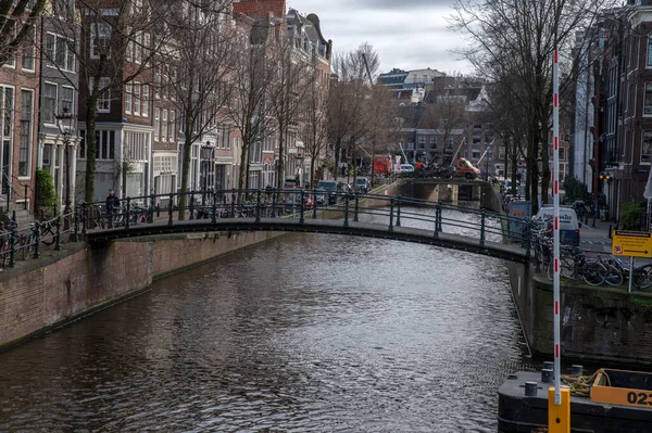 Мост Мелкесбруг Амстердаме Нидерланды 2022 — стоковое фото