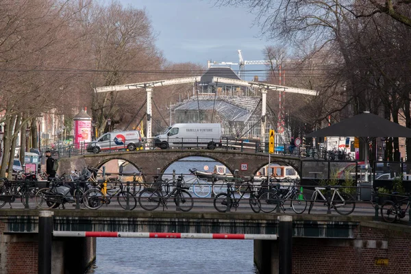 Uitzicht Het Herengracht Kanaal Amsterdam 2022 — Stockfoto