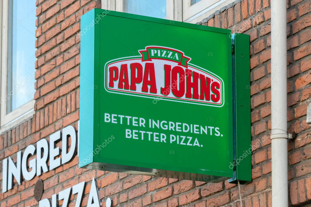 Billboard Papa John's At Hilversum The Netherlands 23-2-2022