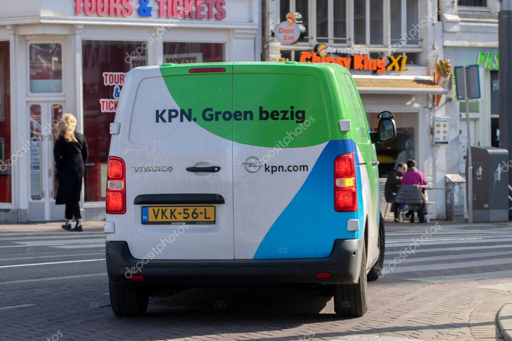 Backside KPN Company Car At Amsterdam The Netherlands 14-3-2022