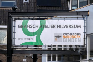 Billboard Grafisch Hilversum Okulu Hilversum, Hollanda 23-2-2022