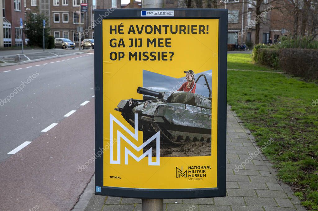 Billboard National Museum Soesterberg At Diemen The Netherlands 23-2-2022