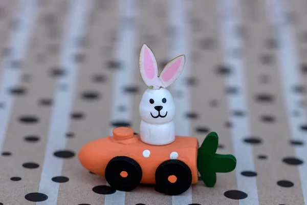 Close Eastern Bunny Decoração Carro Amsterdã Países Baixos 2022 — Fotografia de Stock