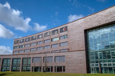 Amsterdam 'daki deniz kabuğu binasının bir parçası Hollanda 17-3-2022