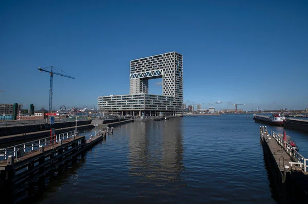 Budova Pontsteigergebouw Amsterdamu Nizozemsko 2022 — Stock fotografie