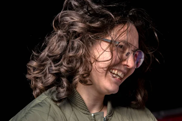 Portre Yakın plan Alex Tess Rutten Amsterdam 'daki Niet Mijn Schuld Gösterisinde 5-2-2022