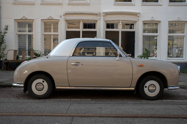 Side View Nissan Figaro Car Amsterdam Netherlands 2022 — Stock Photo, Image