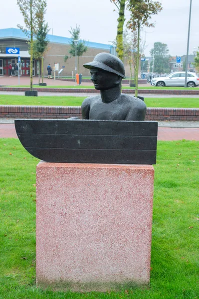 Statue Ambachten Scheepsbouwer Den Helder Netherlands 2019 — Stock Photo, Image